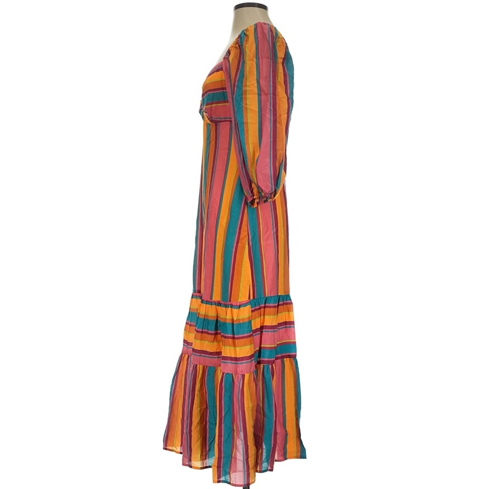 New FARM RIO Rainbow Stripe Dress - Picture 4 of 10